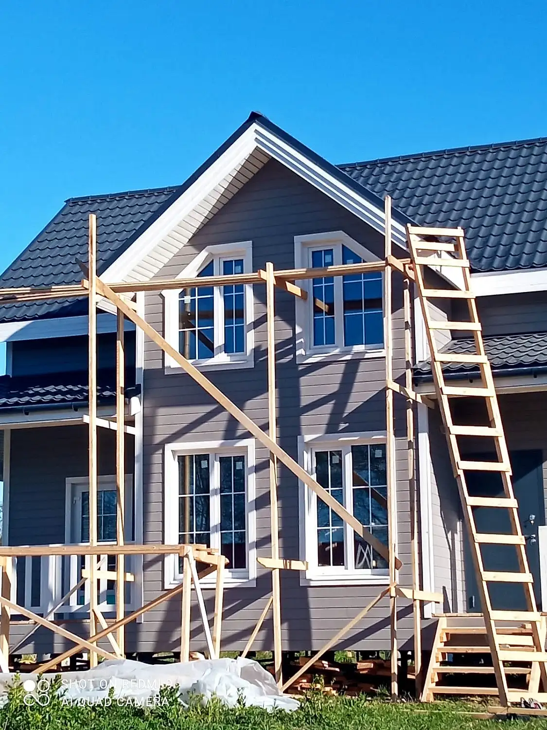 Каркасный дом 7,5х11 в п. Пески