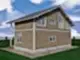 Сруб дома из профилированного бруса 8,5х9 м «Репино»