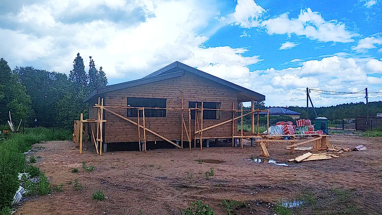 Каркасный дом 10х11 в Ларионово