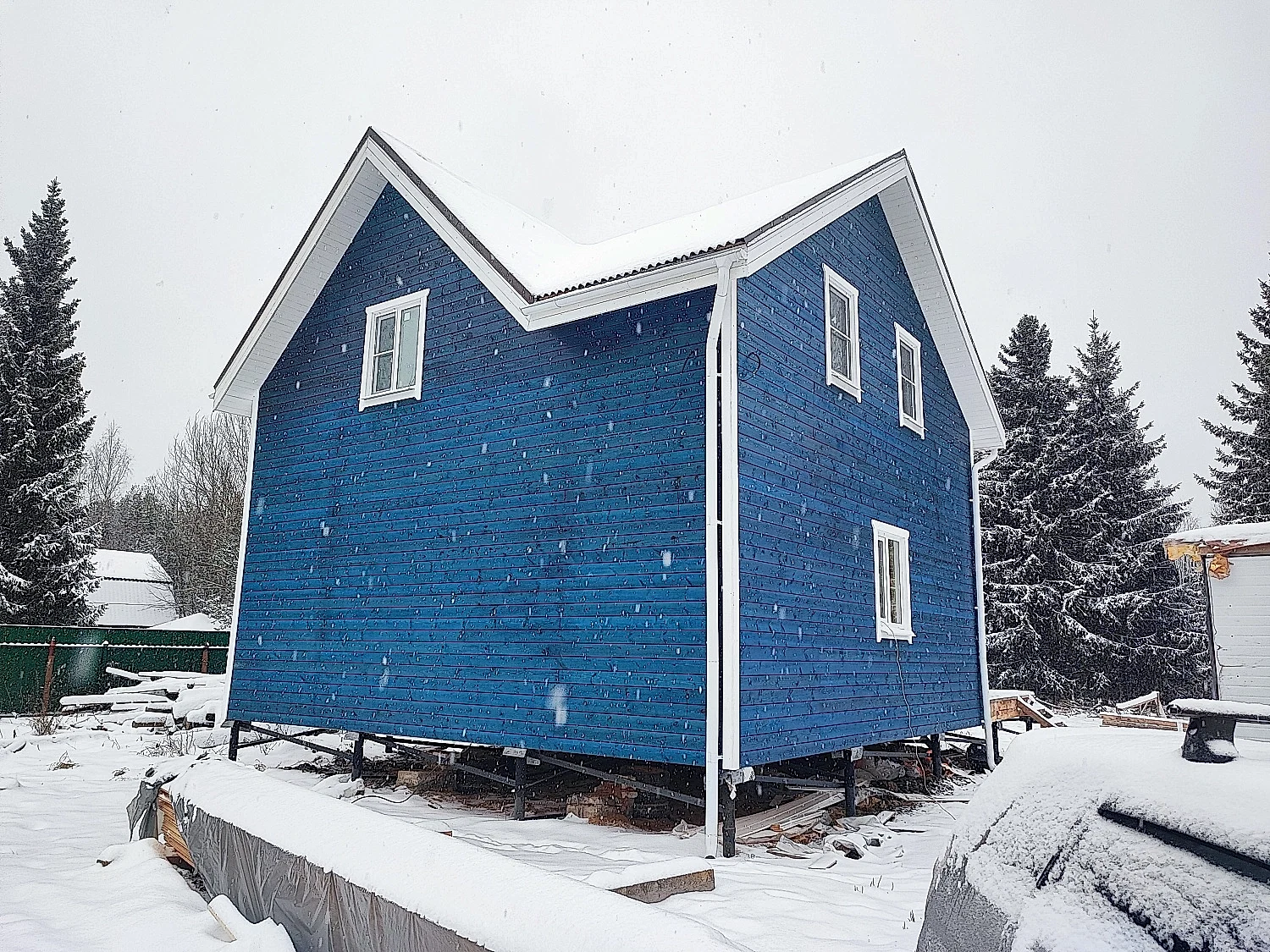 Каркасный дом 8х9 в Конта