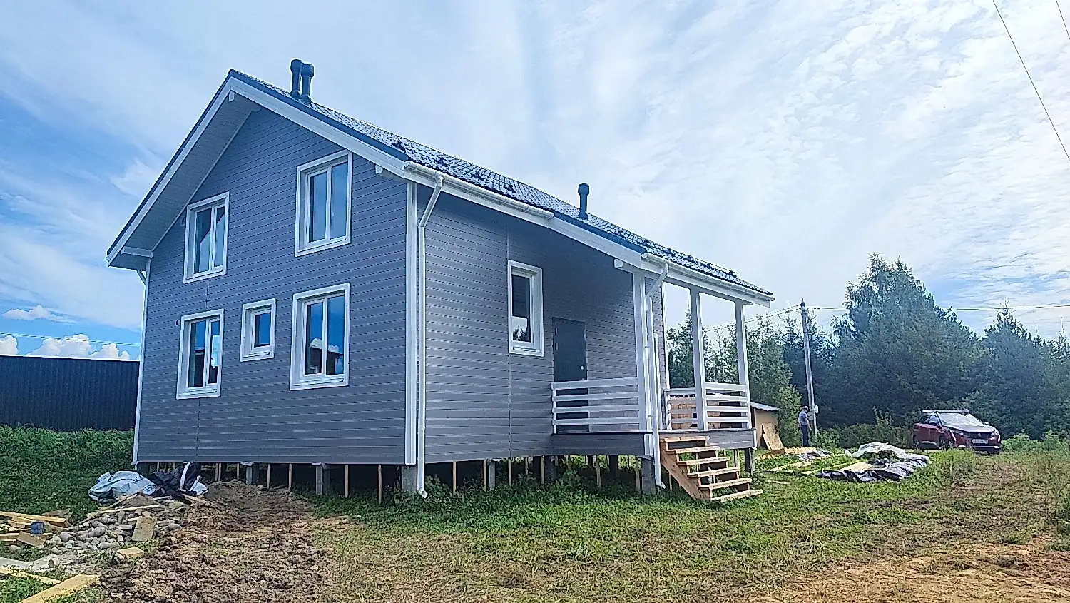 Каркасный дом 8х8 в Петрово