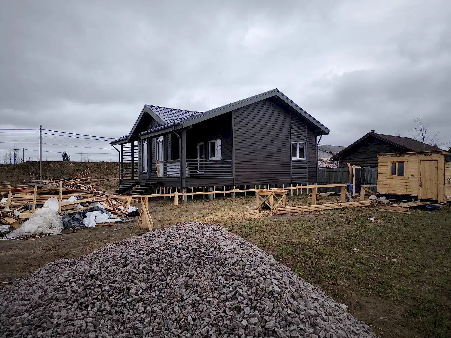 Каркасный дом 10х13 в Хапо-ое