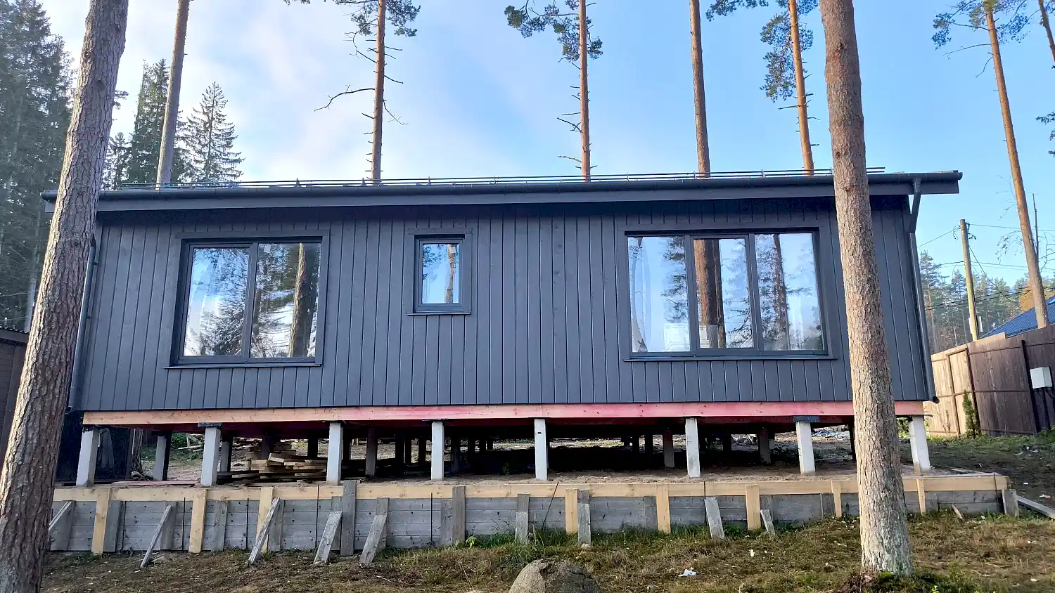 Каркасный дом 9х13 в Рощино