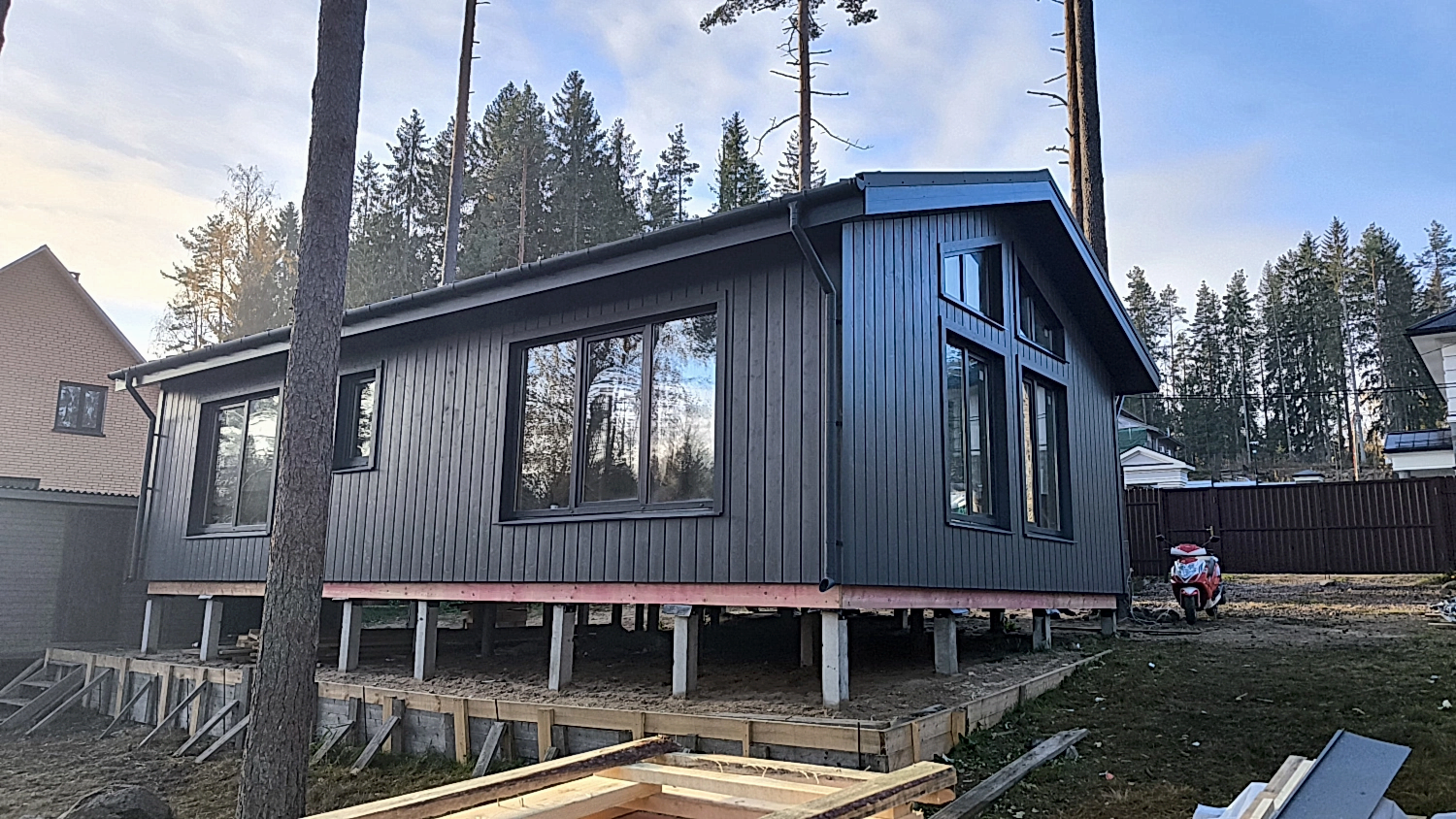 Каркасный дом 9х13 в Рощино