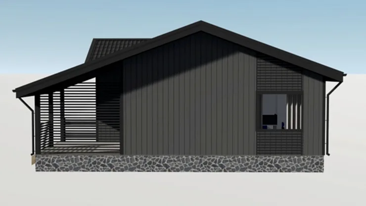 Каркасный дом 10х13 м «Вистино»