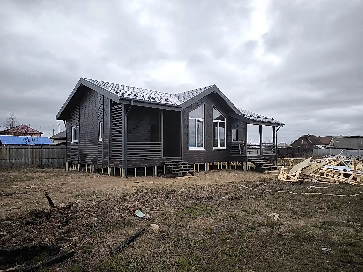 Каркасный дом 10х13 в Хапо-ое