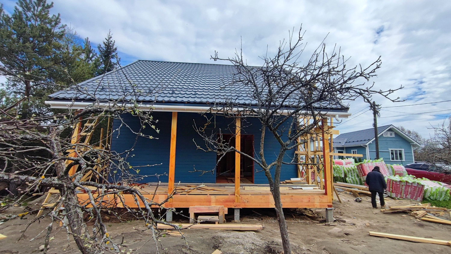 Каркасный дом 8х8,5 в Пушкине